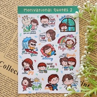 Motivational Quotes Sticker Sheet | Waterproof | Aesthetic Sticker | Sticker Sheet Pack | Planner St