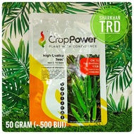 Paket/Tin 50-200g OK10 TEN BROTHERS Crop Power Biji Benih Kacang Bendi F1 Hybrid Okra Seeds Ok 10 Re