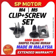 [ 1 Set ] M4 M5 SPRING CLIP + SCREW (ST) // M4 M5 BODY SCREW SKRU CLIP COVER SET COVERSET SCREW LC S