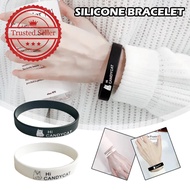 【fuwaw】 Silicone Sports Bracelet Basketball Sports Bracelet Student Couple Silicone Band Girlfriends