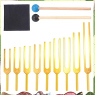 Tuning Forks Set 9Pcs 174/285/396/417/528/639/741/852/963Hz Tuning Fork, Sound Healing Tool Set for 
