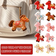 2026 Year Of The Horse Mascot Plush Pendant Horse Year Keychain L7p7