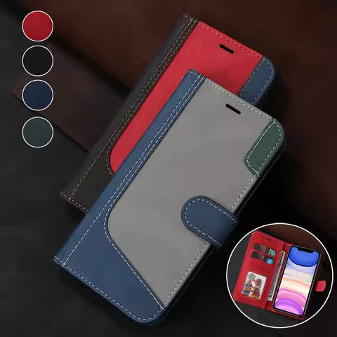 Wallet Stitching Leather Phone Case For Sony XPeria 20 1 5 10 I II III XZ5 Flip Card Stand Book Cove