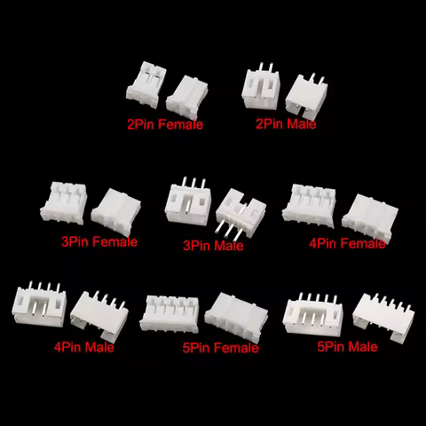 100Pcs JST PH 2.0 2.0mm 2P 3P 4P 5Pin Male and Female Housing Header Connectors Terminal Straight Ne