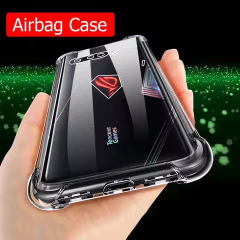 For Asus ROG Phone 6 Pro 3 ZS661KS Case Airbag Soft Clear Back Cover For ASUS Rog Phone 5 Pro Ultima