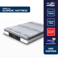 *CLEARANCE* Fibrelux ECOPEDIC Coconut Fibre Mattress, Rubberised Coir Natural Latex Orthopaedic, Available Sizes (Single, Super Single, Queen, King)