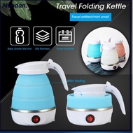 MUNDAN Electric Kettle, Mini Foldable Water Kettle, Portable Leakproof 600ml 110V/220V Silicone Kett