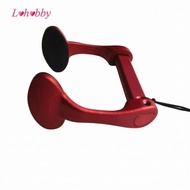 [Lohobby] Pro Aluminum Alloy Swim Nose Clip C Design Secure Seal Rubber Pads Tether Cord for Pool Se