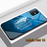 Softcase Glass for Infinix Hot 10 | GK32 | Case Hp Infinix Hot 10 | Case Infinix Hot 10 | Kesing hp