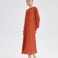 【幾何】新中式復古中國風 真絲印花連衣裙