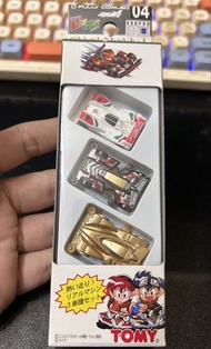 Tomy 爆走兄弟 四驅兄弟 彈射擦膠車 Tomy 迷你四驅車 3架裝