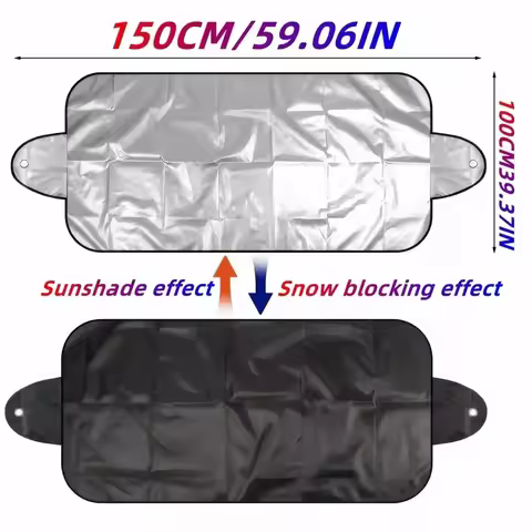 Car Windshield Frost Cover Winter Resistant Ice Snow Shield Front Protector Car Shade Cover for Fron