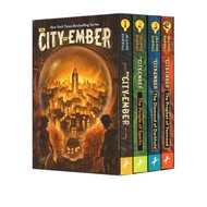 [Box damaged]The City of Ember Complete 4 Books Boxed Set (The City of Ember; The People of Sparks; The Diamond of Darkhold; The Prophet of Yonwood) English book for children 9-13yrs