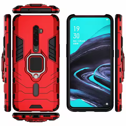 Finger Ring Case For OPPO Reno 2 Z 2Z 2F Magnetic Armor Shockproof Cover on For OPPO Reno 2Z 2F 2 Z 