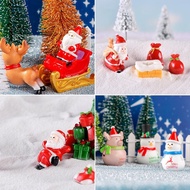 Christmas Santa Snowman Miniature Landscape Train Box Christmas Stocking Gifts