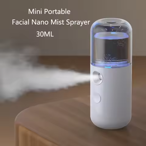 Mini Facial Nano Mist Sprayer Handy Nano Cool Spray Face Mister Steamer ,Moisturizing and Hydrating 