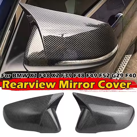 For BMW X1 F48 X2 F39 Z4 G29 F45 F46 F52 F40 Toyota Supra 2x Car Sticker Rearview Side Mirror Cover 