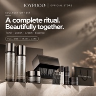 娇润泉JOYRUQO Collagen Elasticity And Anti-Wrinkle Series Gift Box Set (Toner+Lotion+Essence+Cream &Tra