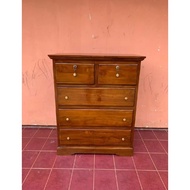 5-DRAWER TEAK WOOD NAKAS | 5-DRAWER TABLE NAKAS TEAK FURNITURE | 5-DRAWER NIGHT TABLE MUEBEL FURNITU