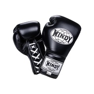 Windy Boxing Store 🥊 Windy Pro Boxing Gloves นวมชกมวย หนังวัว รุ่น BGL-BK