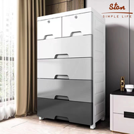 STON Durabox Storage Cabinet Lockable Plastic Thicken Drawer Durabox Clothes Multipurpose Wardrobe O