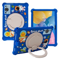 Cartoon Kids 360 Rotating Stand Soft Silicone Tablet Case Cover For Tecno SPARK 9 Protective Tablet 