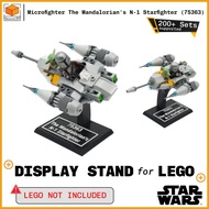 Display Stand for Lego Star Wars The Mandalorian's N-1 Starfighter Microfighter (75363)