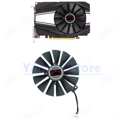 New Cooler Fan Cooling For ASUS PHOENIX GTX1660Ti GTX1650 GTX1650S GTX1660 GTX1660S GTX2060 SUPER 06