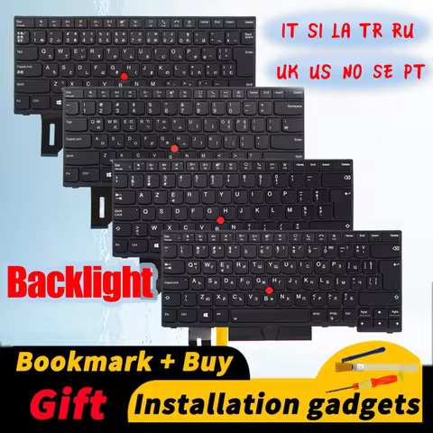 Suitable for Lenovo ThinkPad T14 Gen1 Gen2 P14S Gen1 Gen2 Backlit Keyboard IT LES NO PT RU SE SI TR 