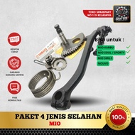 COMPLETE PACKAGE YAMAHA MIO SOUL SPORTY SMILE CARBON NOUVO SLAH AXLE/ + CRANK + PINION GEAR + PERS 5