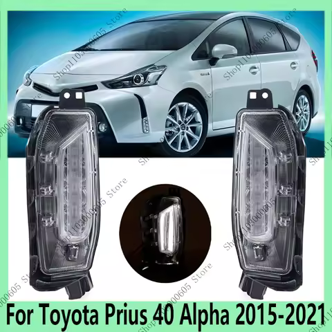 For Toyota Prius 40 Alpha 2015-2021 Automobile Accessories Front Bumper Fog Light Assembly Daytime R