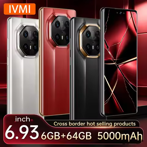 IVMI C26 Ultra Smartphone Curved Screen 6.93inch Android12 6GB RAM 64GB ROM 4G Network Google Play S