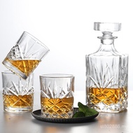 Wine Set Bottle Set Wine Red Glass Whiskey Wine Set Wine Thickened Crystal Household Glass Bar Set W