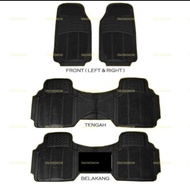 3-row, 4-piece rubber car mat for Sienta car