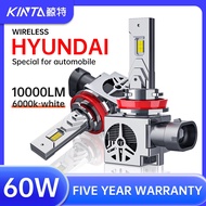 Kinta【Hyundai】 Wireless car lights 60W h4 led bulb H7 Headlamp Car LED Headlight Plug&Play For Hyund