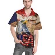 3D Eagle Independence 4th Of July Hawaiian Shirt