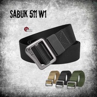 Men's and Women's NYLON Belt with Head 511 Black