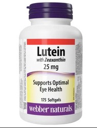 《現貨》［加拿大🇨🇦］ Webber Naturals Lutein 25 mg (175粒裝）