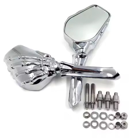 For Honda/Kawasaki/Harley Heritage Springer Sportster Dyna Glide Softail V Rod CHROME Talon Skull Mo