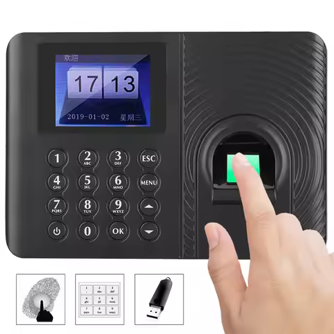 Biometric Fingerprint Time Attendance Recorder Recognition Device Access Control Time Attendance Fin