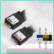 WU Motherboard Front Panel Connector Wire 2Pin To 9Pin Motherboard Power Switches Reset Easy Install