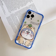 Doraemon iPhone 11 soft clear case cute angel eye square edge Casing iPhone 13 8 i11 Pro SE2 6 i8plu
