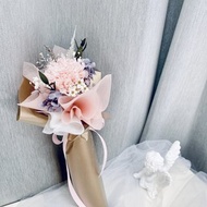 溫柔粉色 日本永生康乃馨單支花束 畢業花束 母親節