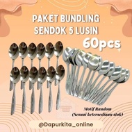 5 Dozen 60 Pcs Spoon Package Bundling Package of 4 Dozen Spoons & 2 Dozen Forks 6 Dozen Spoon and Fo