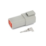 Penyambung Automotif DT06-4S Kabel Kalis Air 4Pin Siri DT Lelaki Perempuan Pulg (DT04-4P)