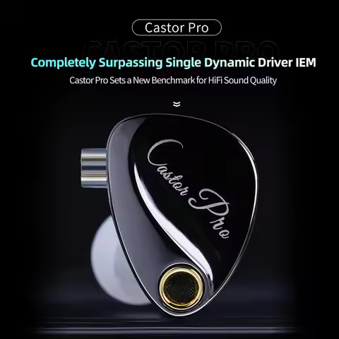 KZ Castor Pro fever grade HIFI dual motion circle in ear live monitoring noise cancelling wired head
