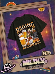 [Cod] Raging Alcoholic Funny Alcoholic Meme Bootleg Graphic T Shirt Unhinged Shirt Cursed T Shirt Of