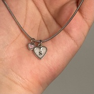Heart pendant Initial NECKLACE mini heart pendant | Personalized Personalized Personalized | Choose 