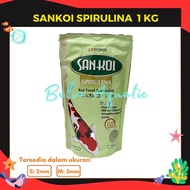 Sankoi Spirulina 1 KG Pelet Ikan Makanan Ikan Koi San Koi Spirulina 1kg