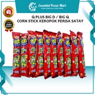 Q PLUS Big D / Big Q Corn Stick Keropok Perisa Satay Corn Snack Childhood Snack Keropok Jagung Makan